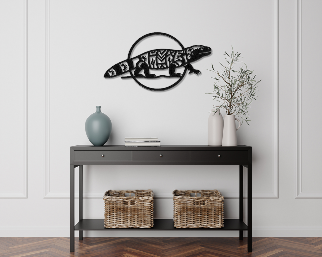 Gila Monster Metal Wall Art