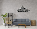Saguaro Cactus with Mountains Metal Wall Art