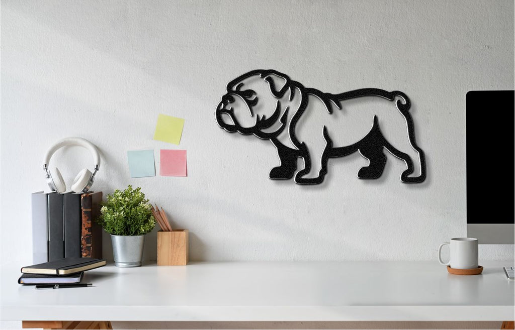 Bulldog Metal Wall Art
