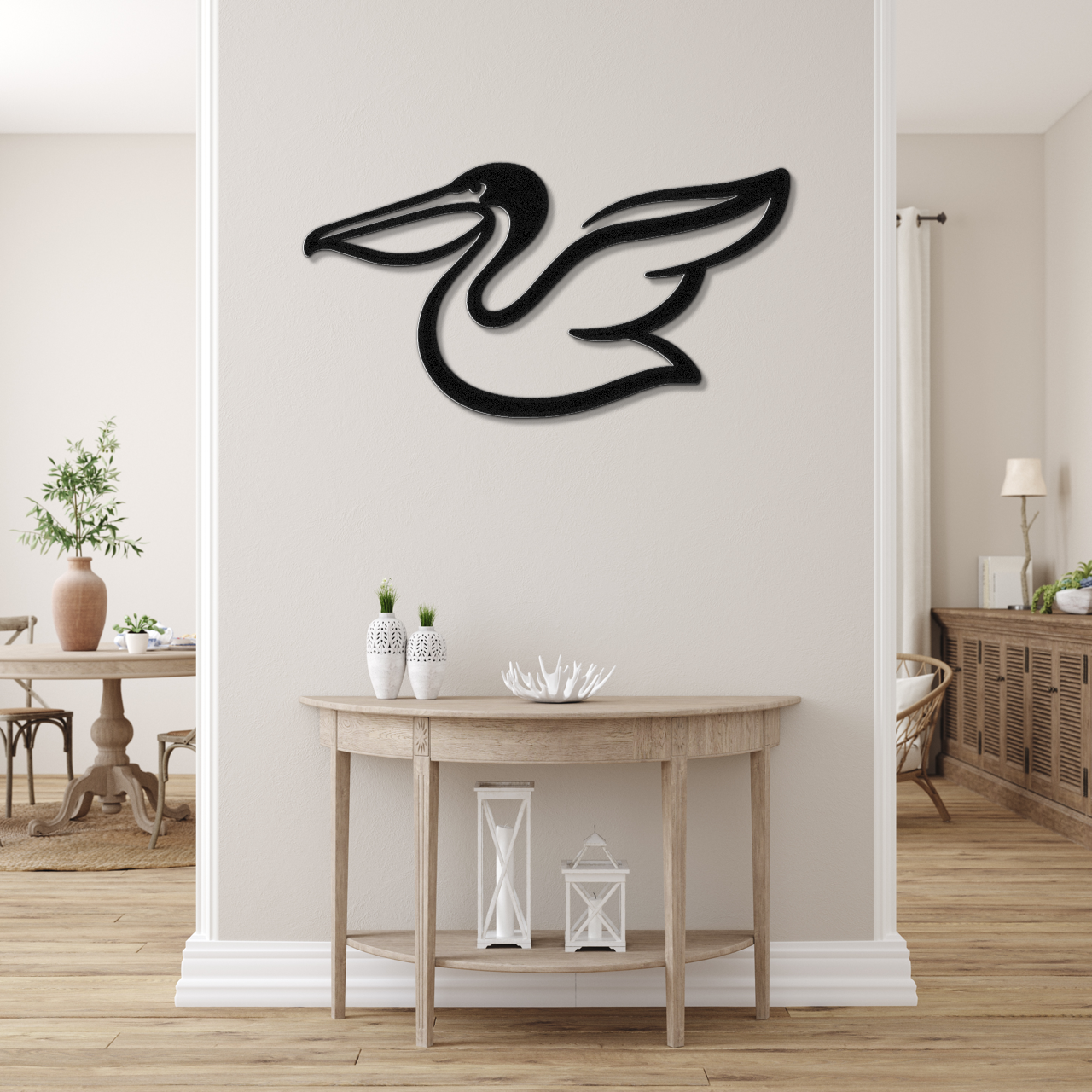Pelican Metal Wall Art