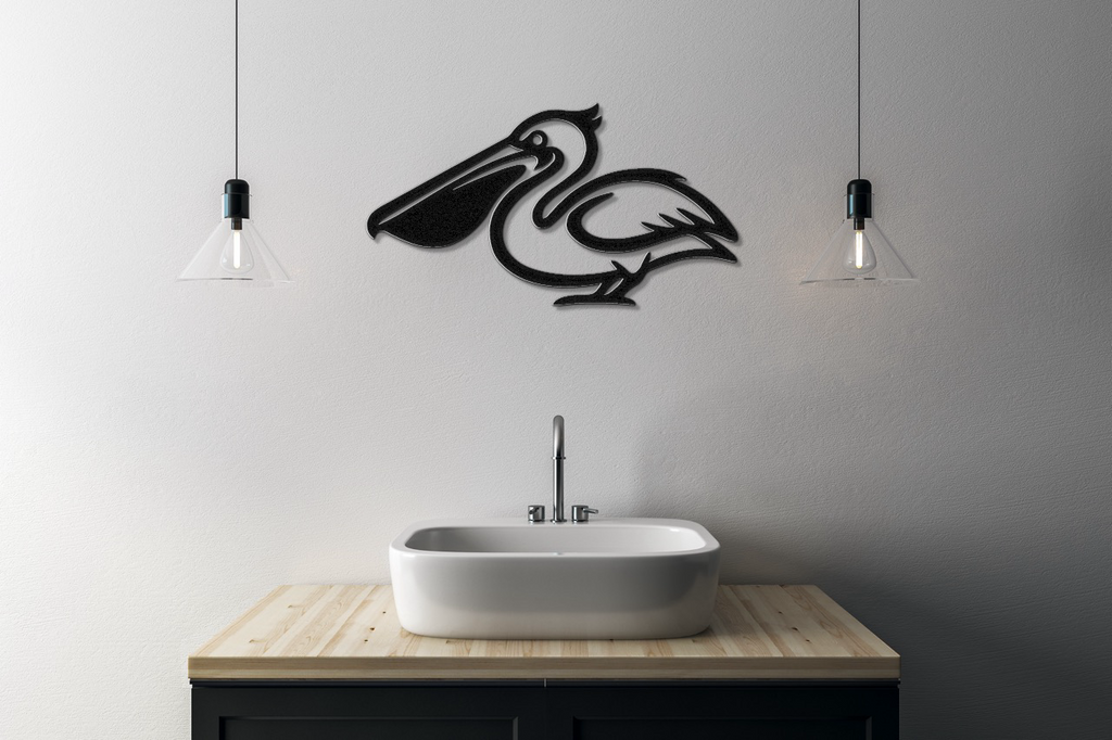 Pelican Metal Wall Art