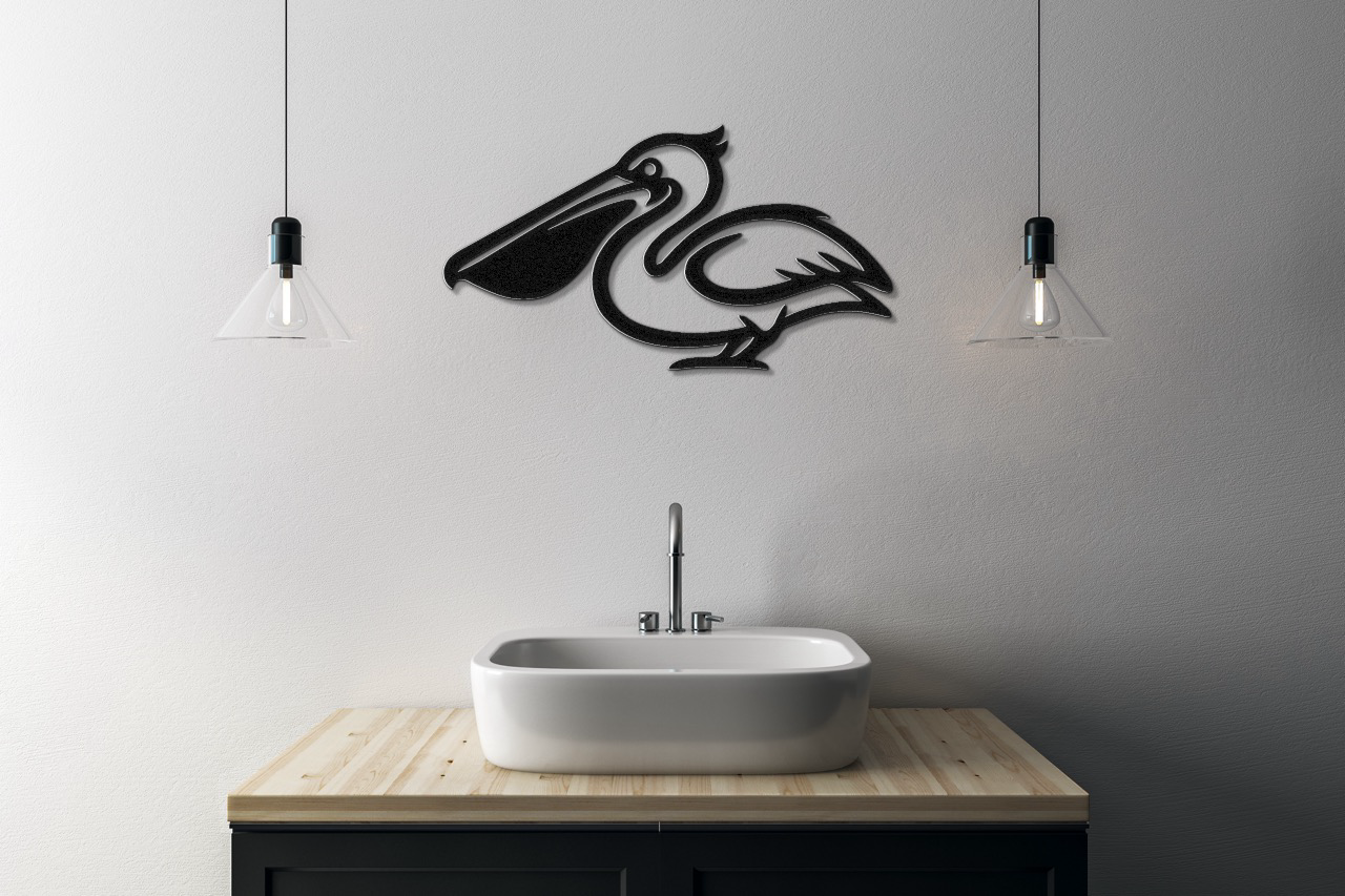 Pelican Metal Wall Art