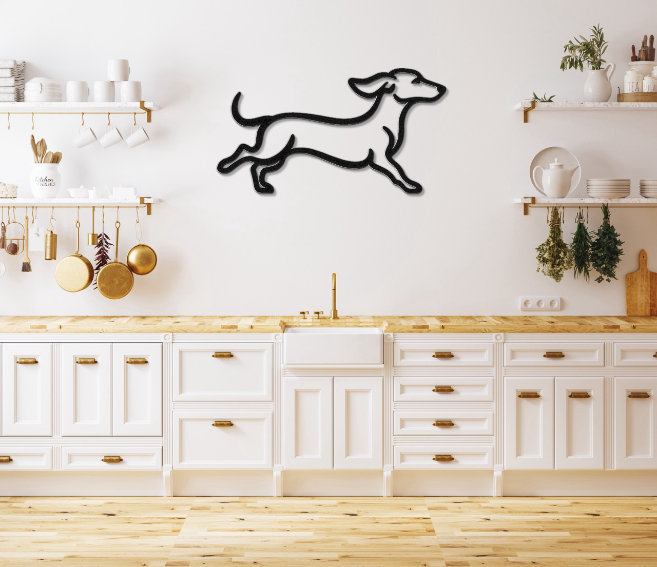 Dachshund Metal Wall Art