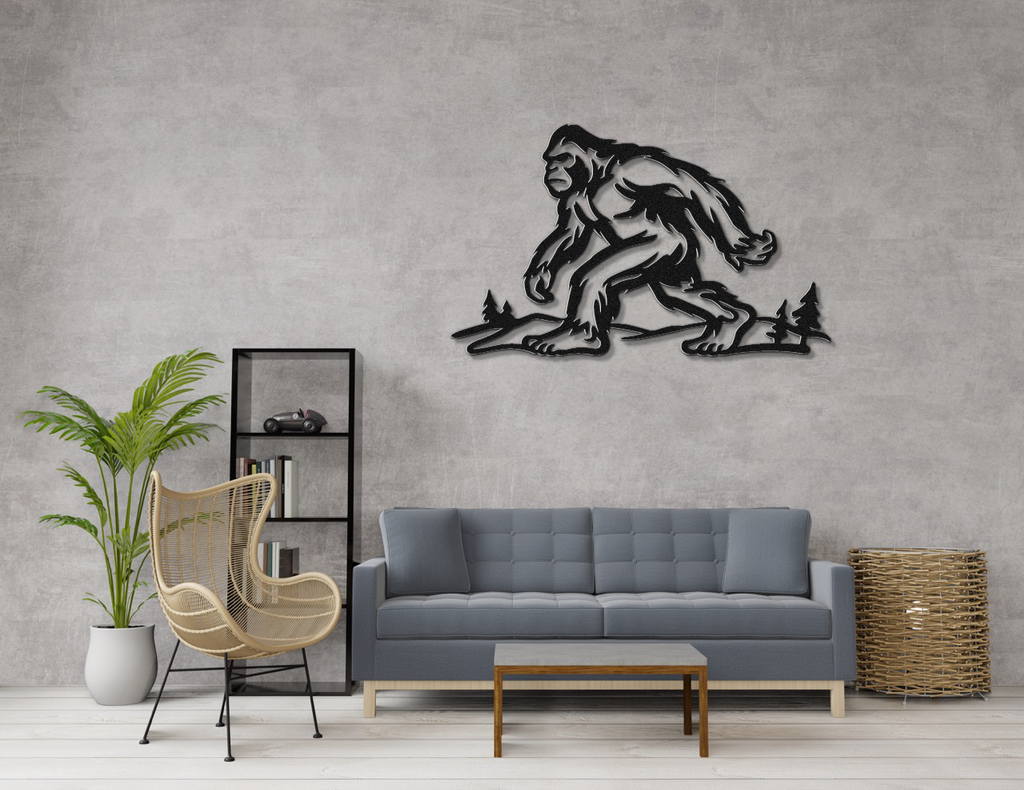 Bigfoot Metal Wall Art