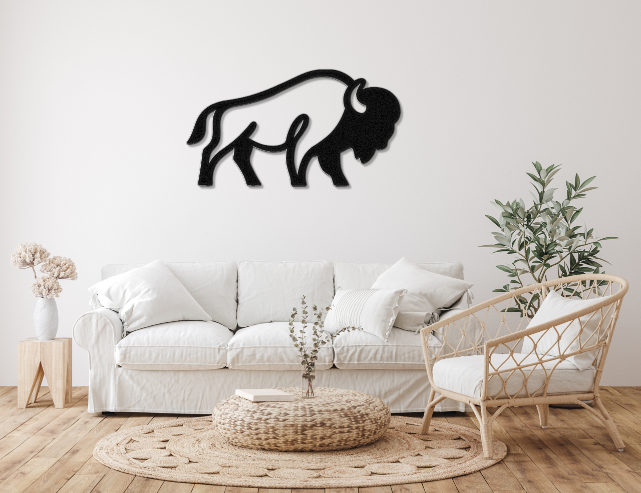 Buffalo Metal Wall Art