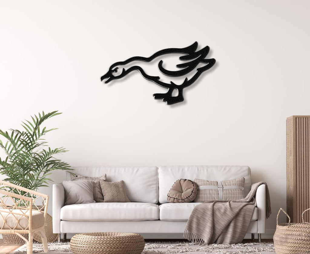 Angry Goose Metal Wall Art
