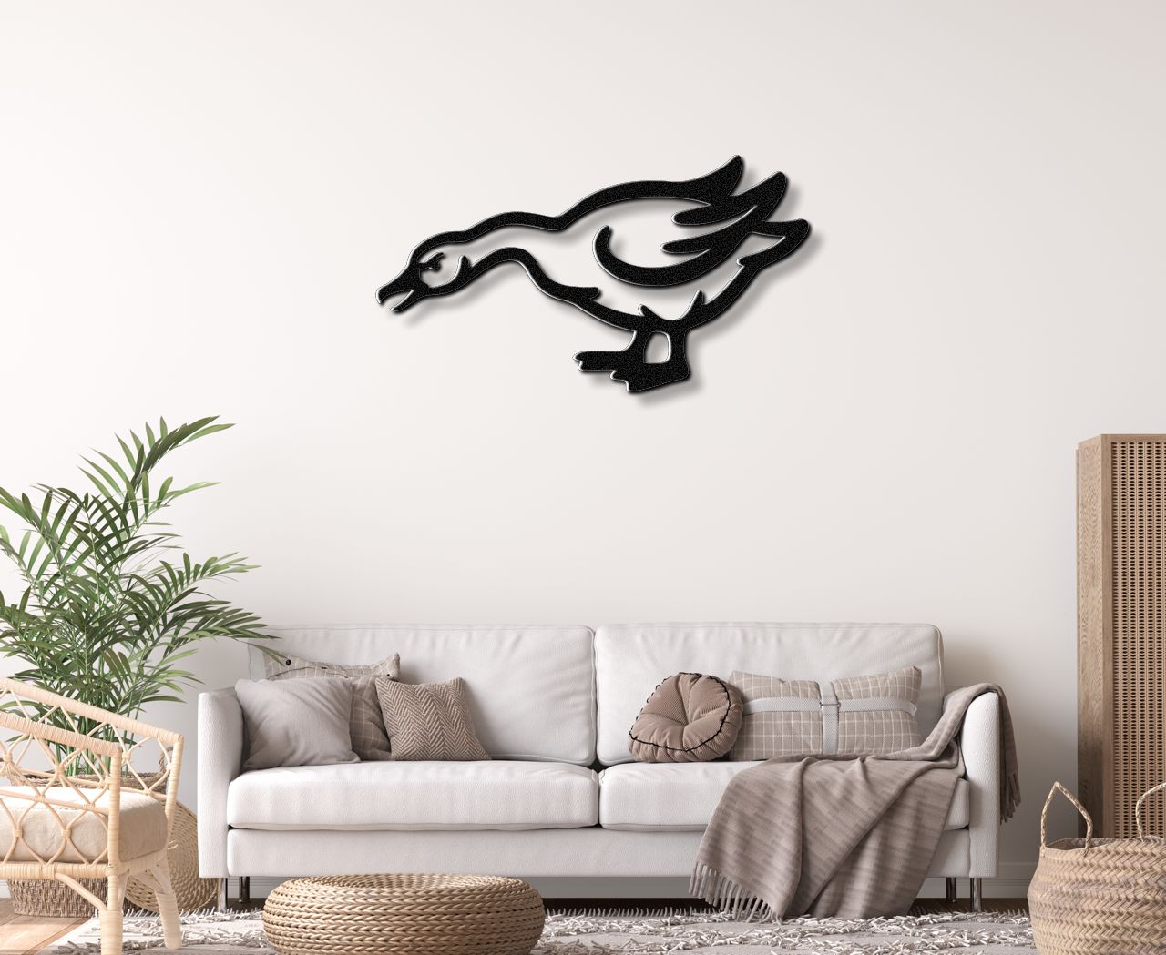 Angry Goose Metal Wall Art
