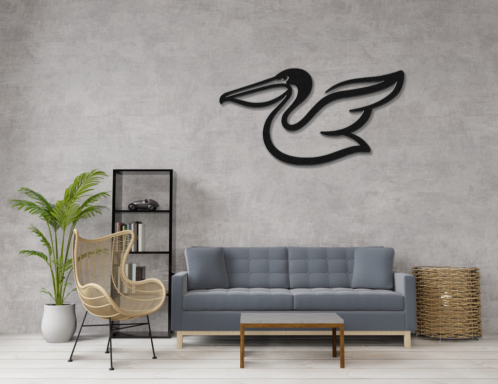 Pelican Metal Wall Art