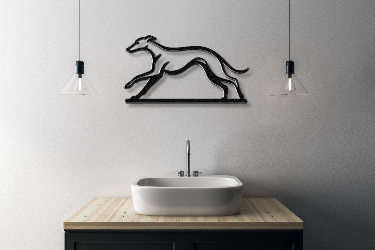 Greyhound Metal Wall Art
