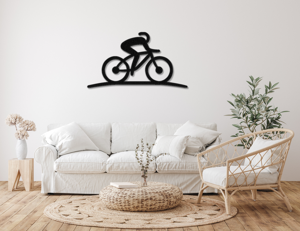 Cycling Metal Wall Art