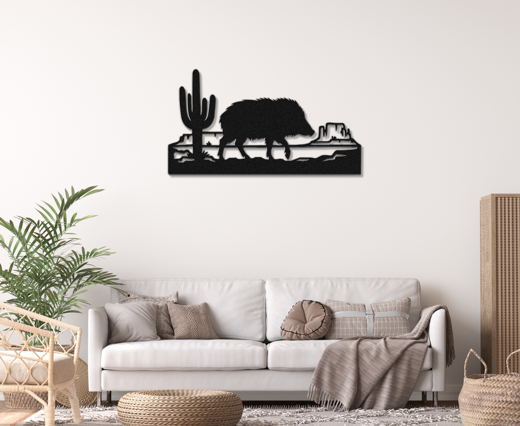 Javelina Metal Wall Art