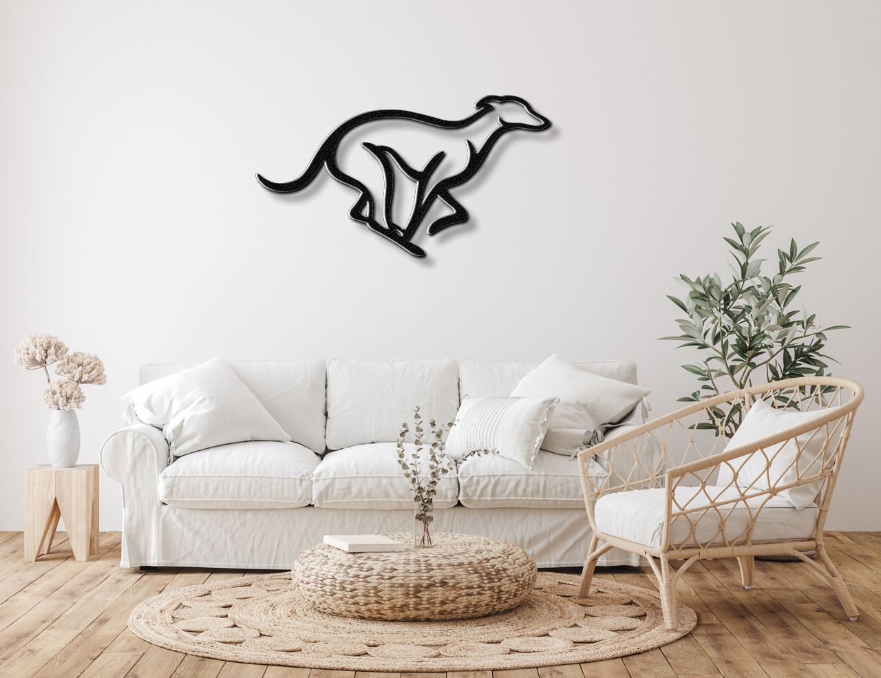 Greyhound Metal Wall Art