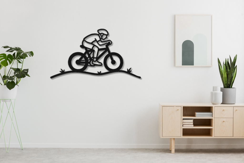 Cycling Metal Wall Art