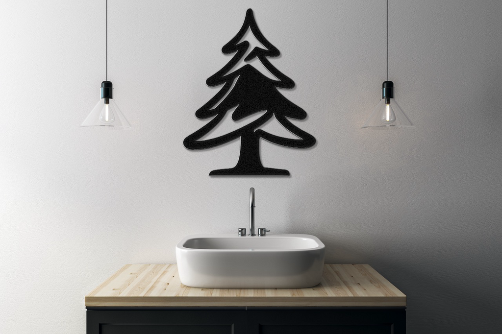 Pine Tree Metal Wall Art