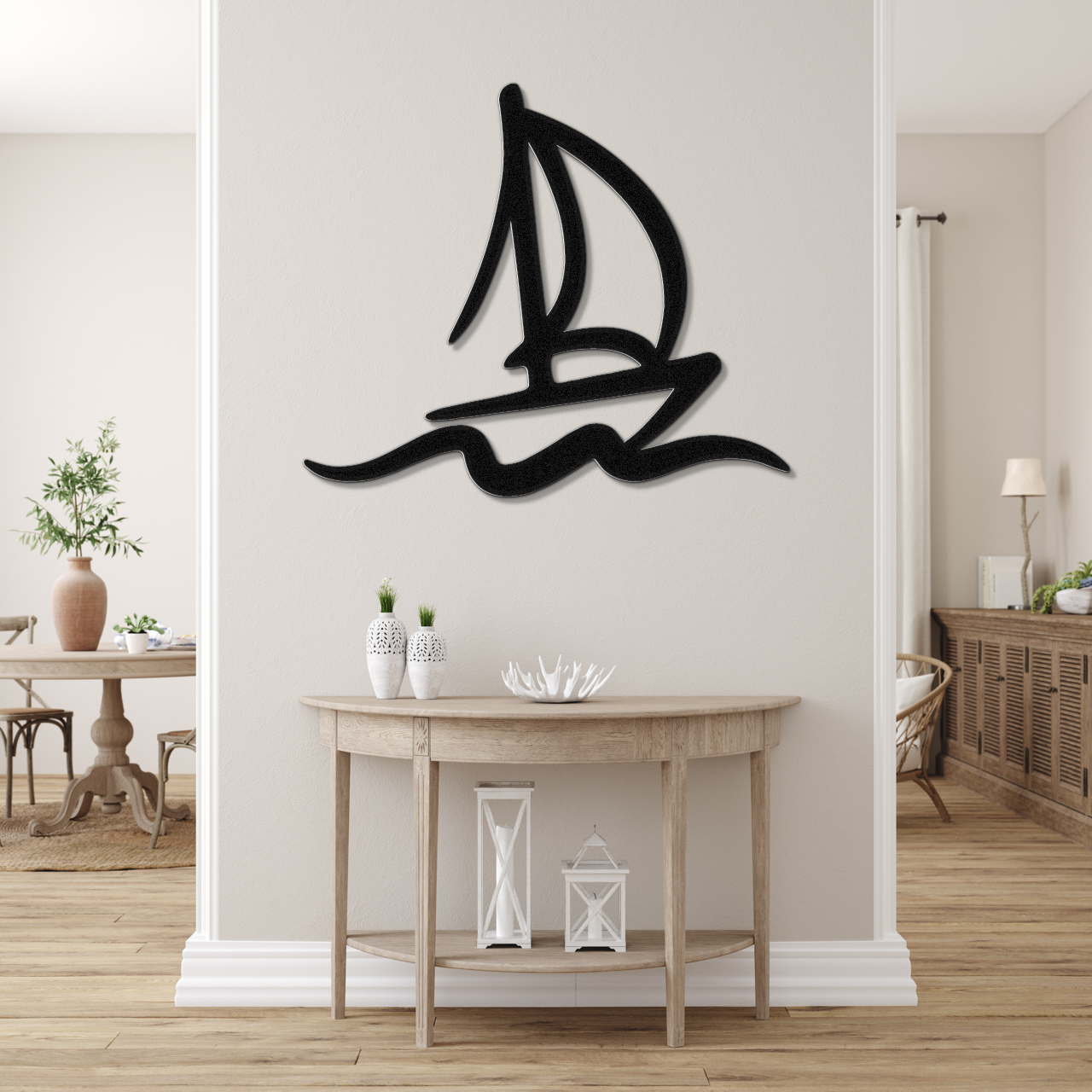 Sailboat Metal Wall Art