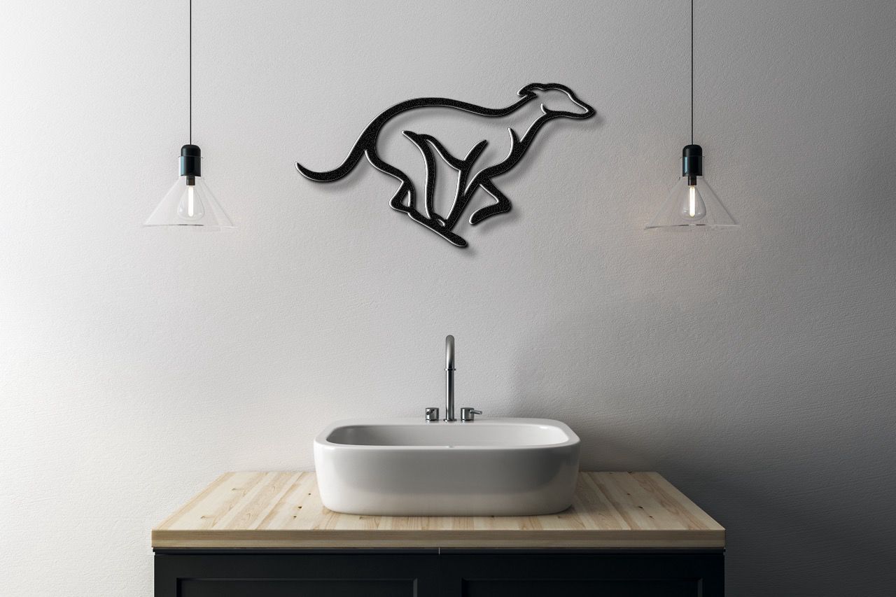 Greyhound Metal Wall Art