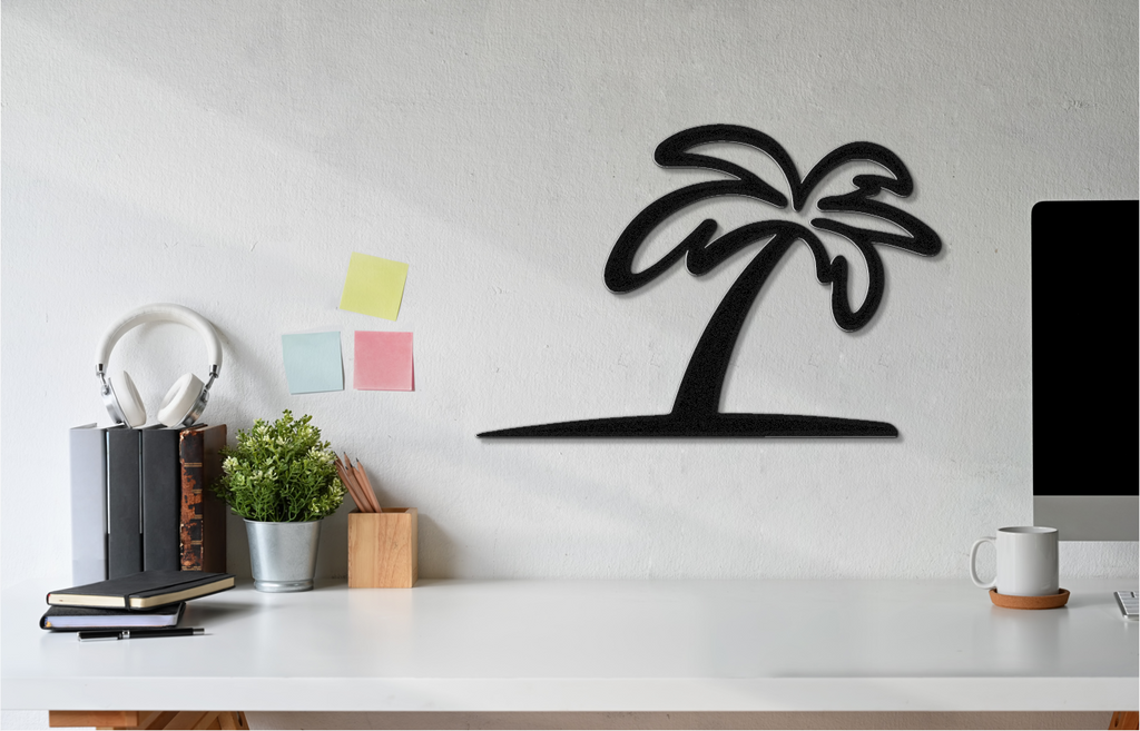 Palm Tree Metal Wall Art