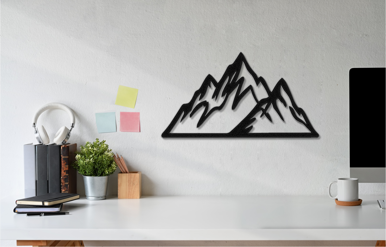 Mountains Metal Wall Art