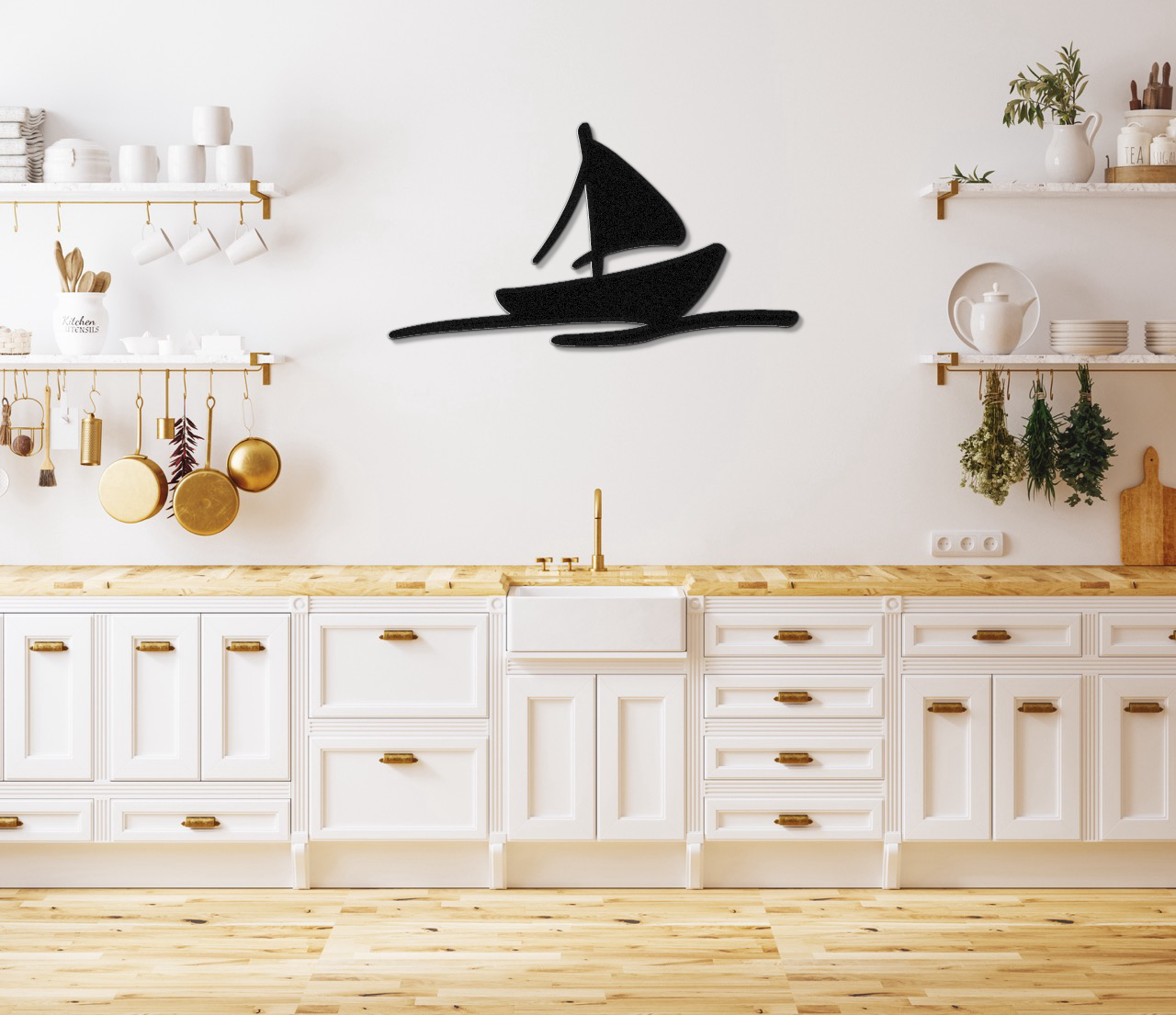 Sailboat Metal Wall Art