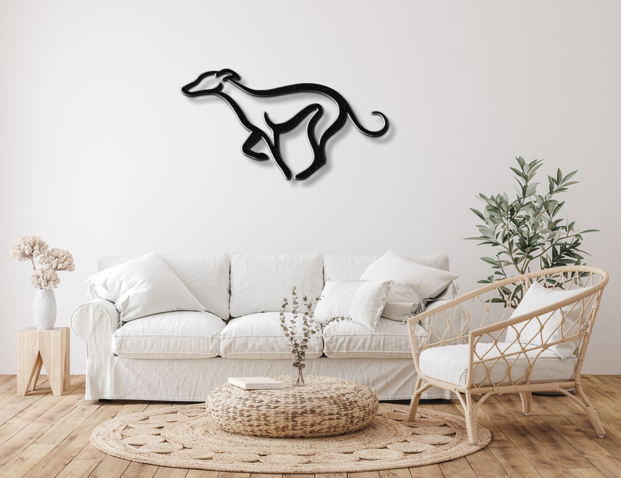 Greyhound Metal Wall Art