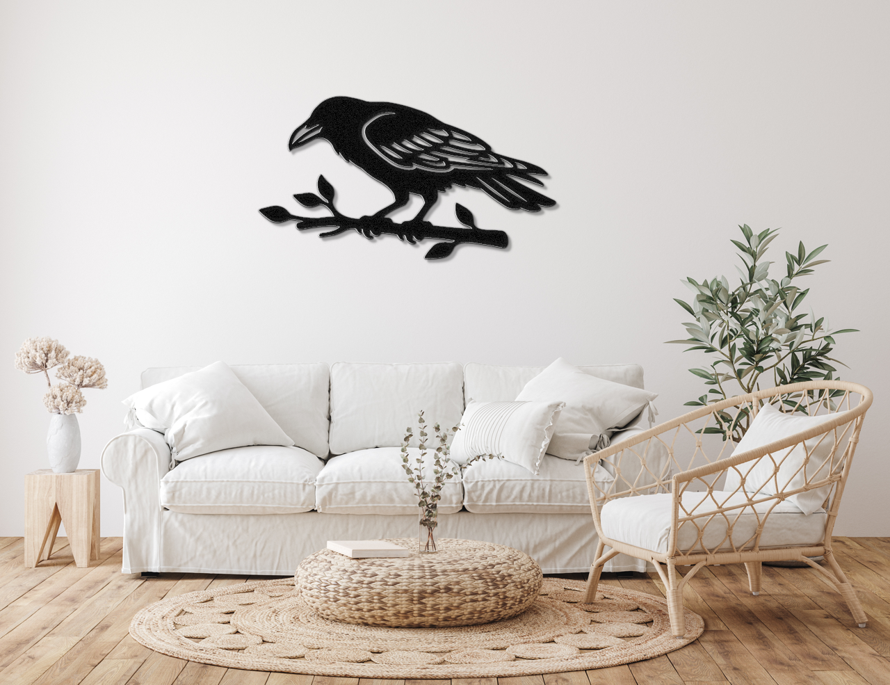 Raven Metal Wall Art