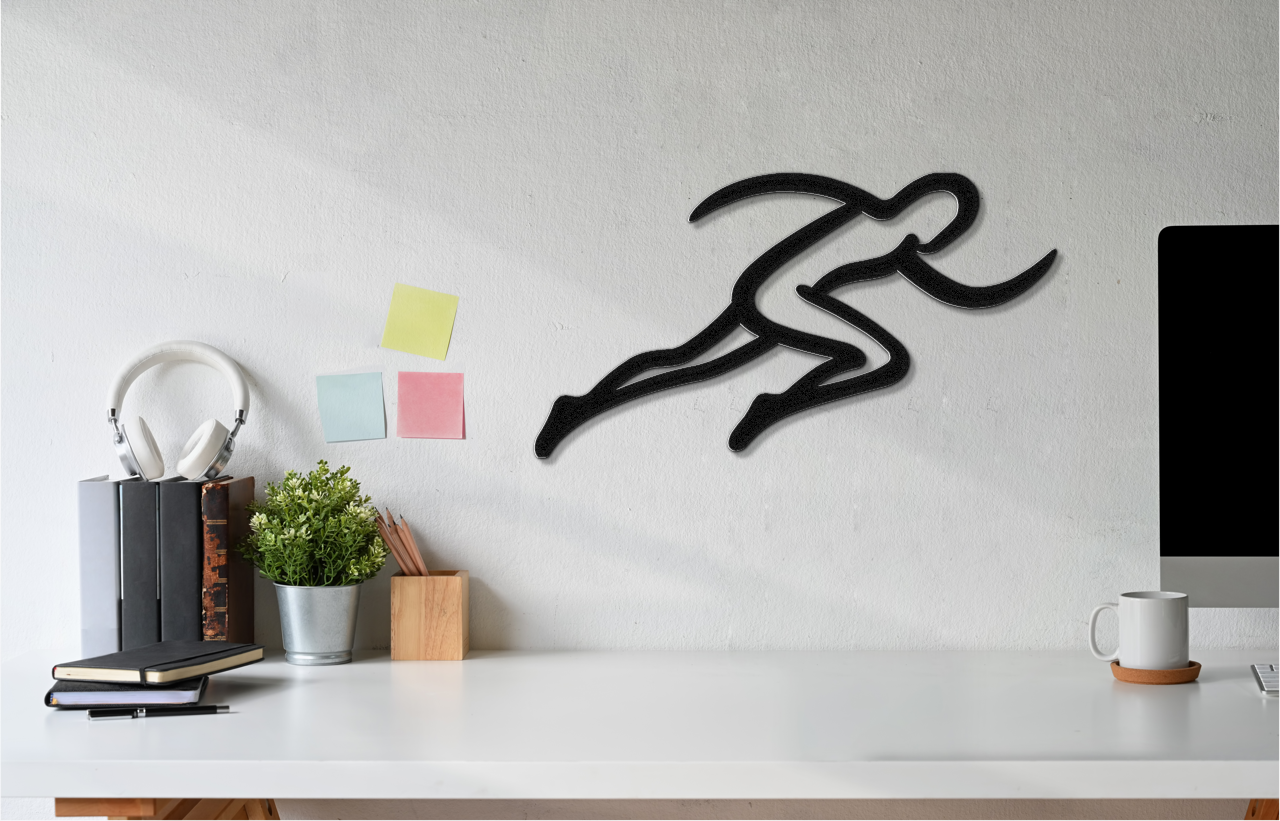 Runner Metal Wall Art