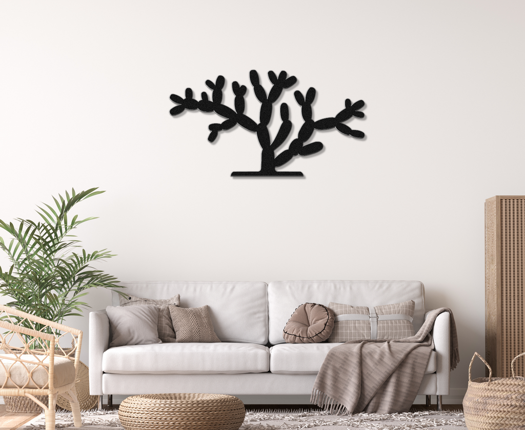 Cholla Cactus Metal Wall Art