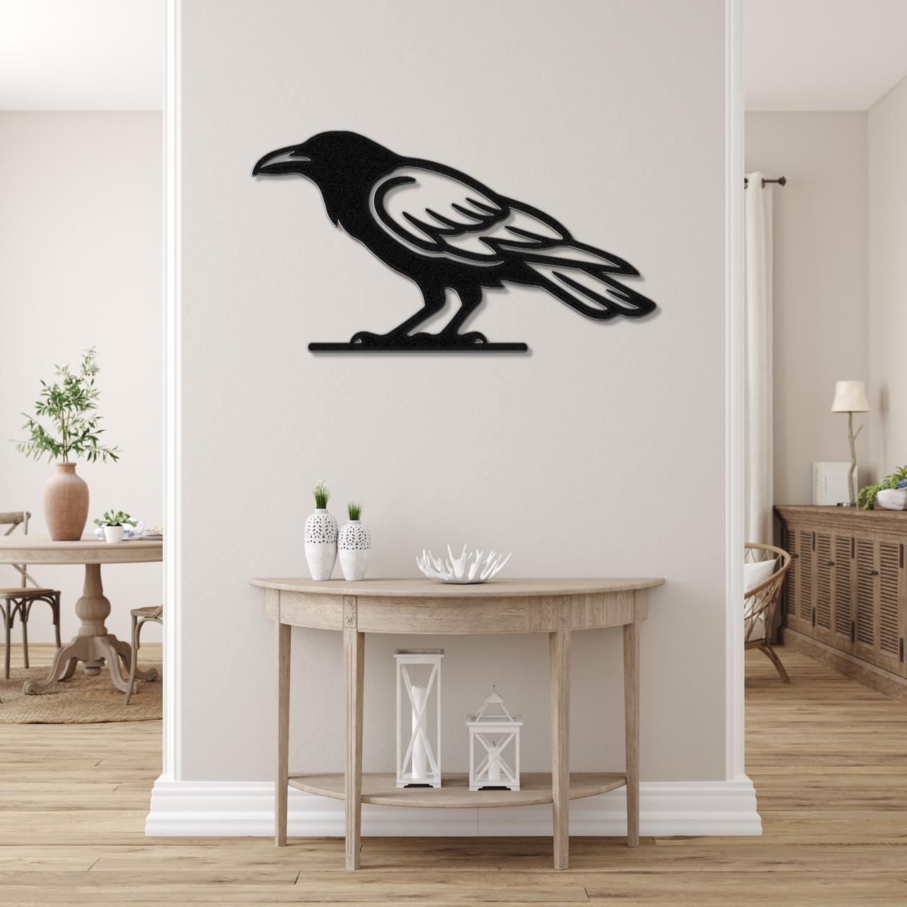 Raven Metal Wall Art