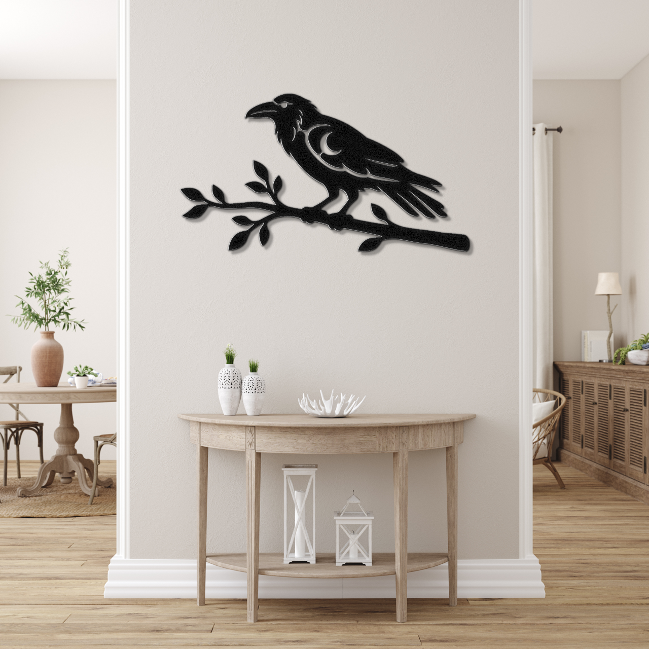 Raven Metal Wall Art