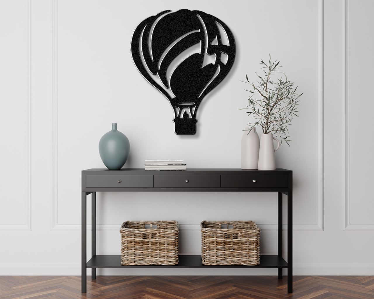 Hot Air Balloon Metal Wall Art