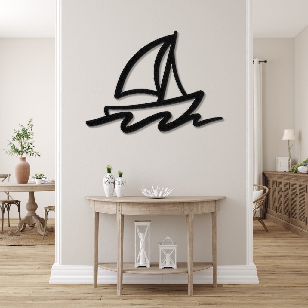 Sailboat Metal Wall Art
