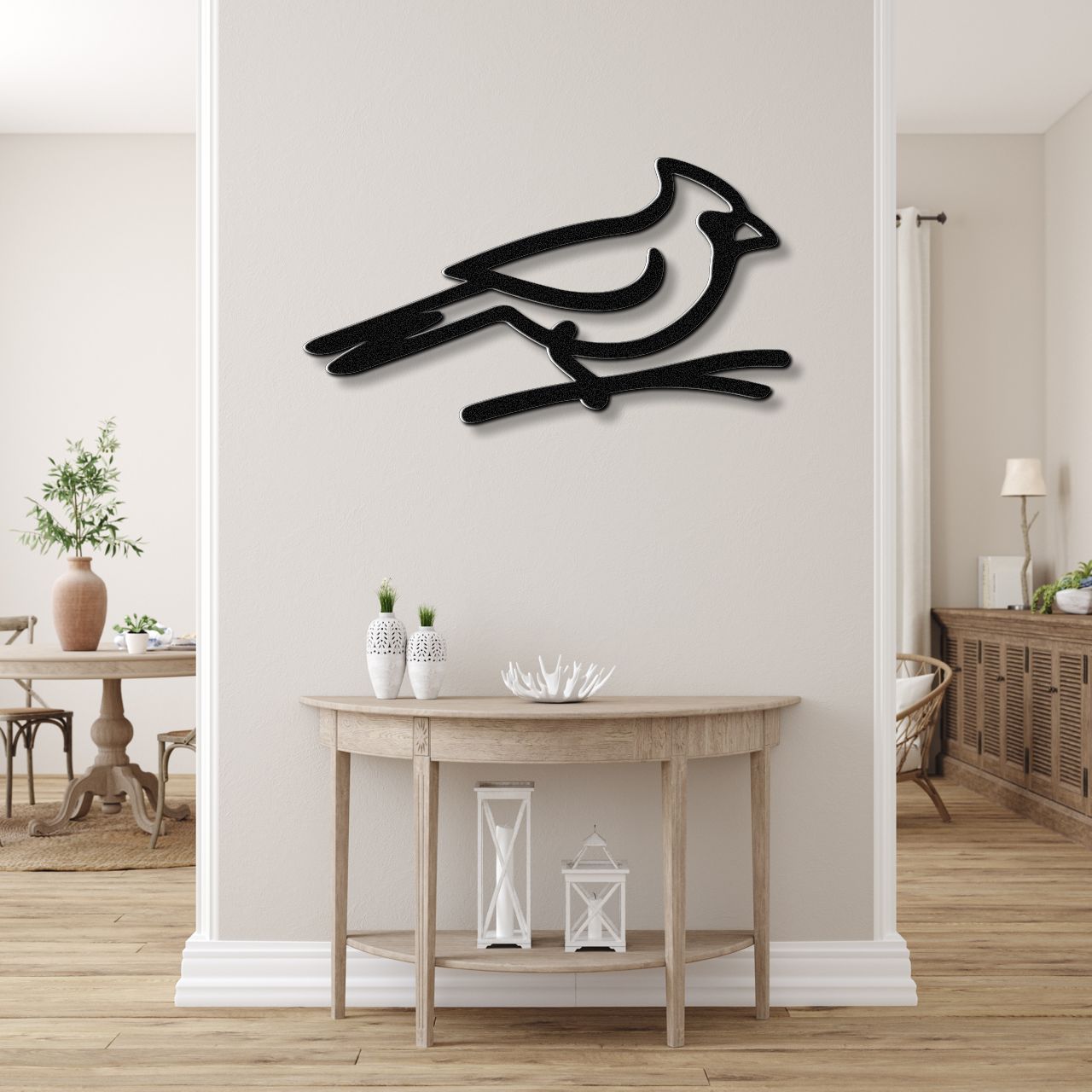 Cardinal Metal Wall Art
