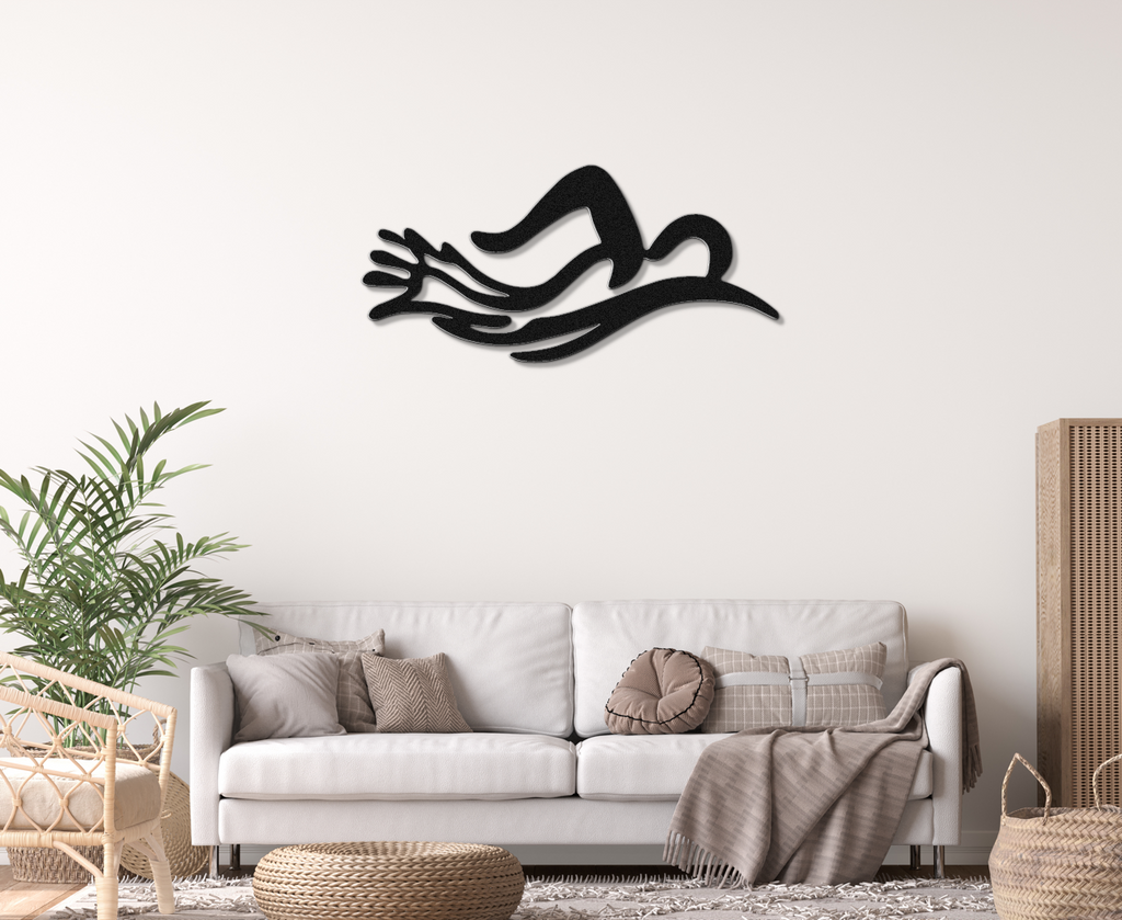 Swimmer Metal Wall Art