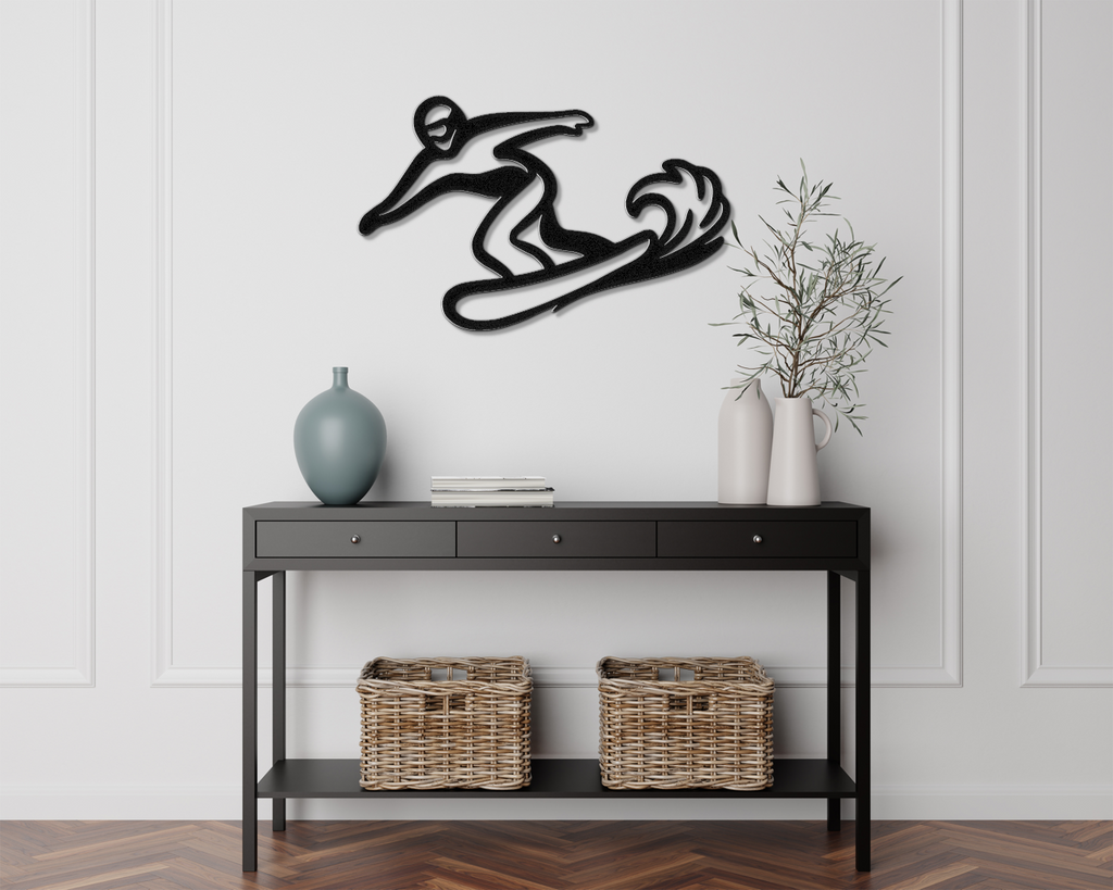 Snowboarding Metal Wall Art
