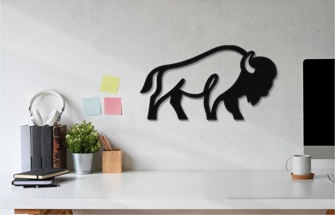 Buffalo Metal Wall Art