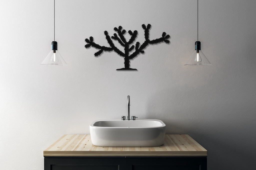 Cholla Cactus Metal Wall Art