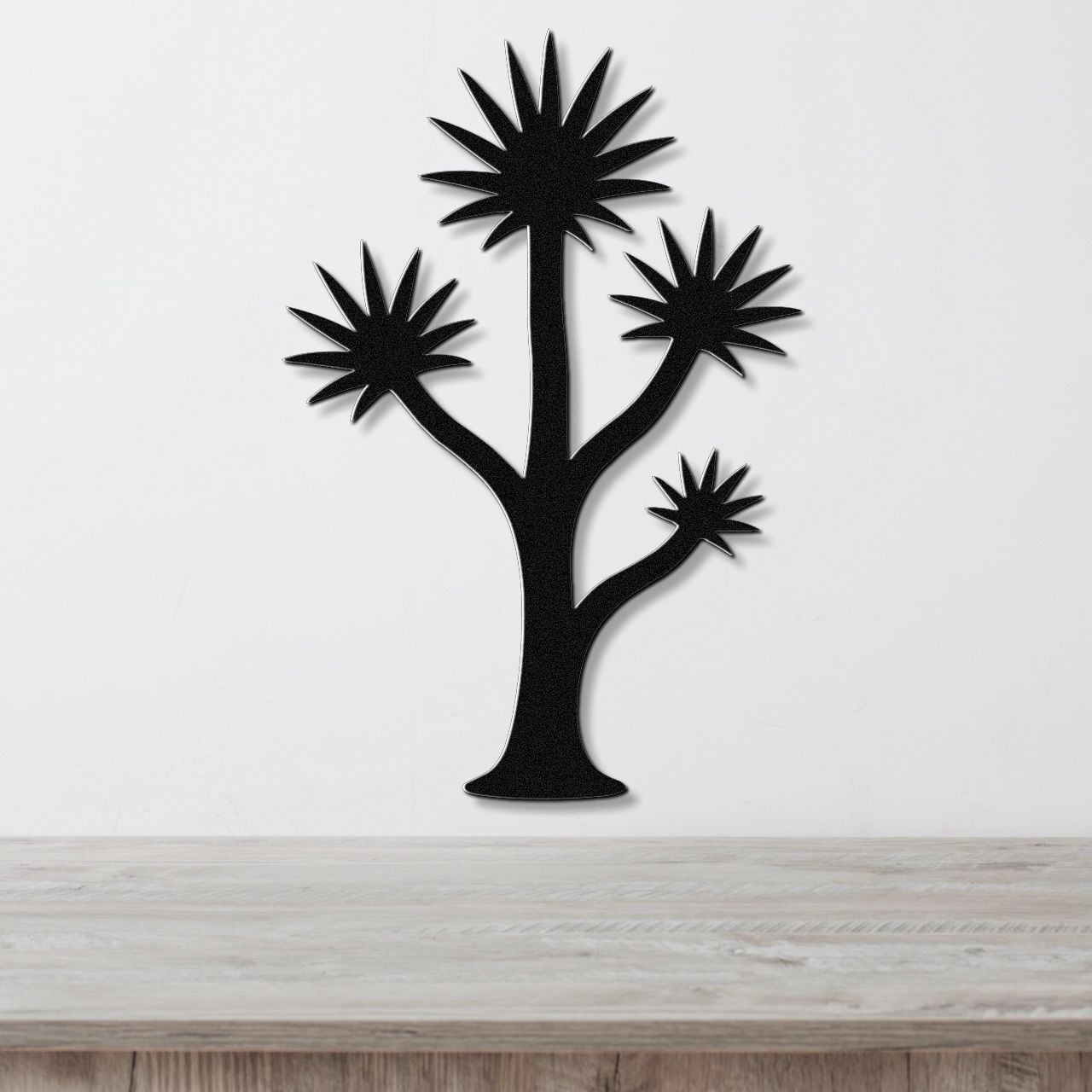 Tall Yucca Metal Wall Art