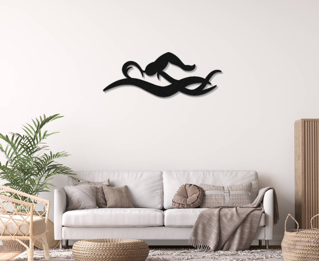 Swimmer Metal Wall Art