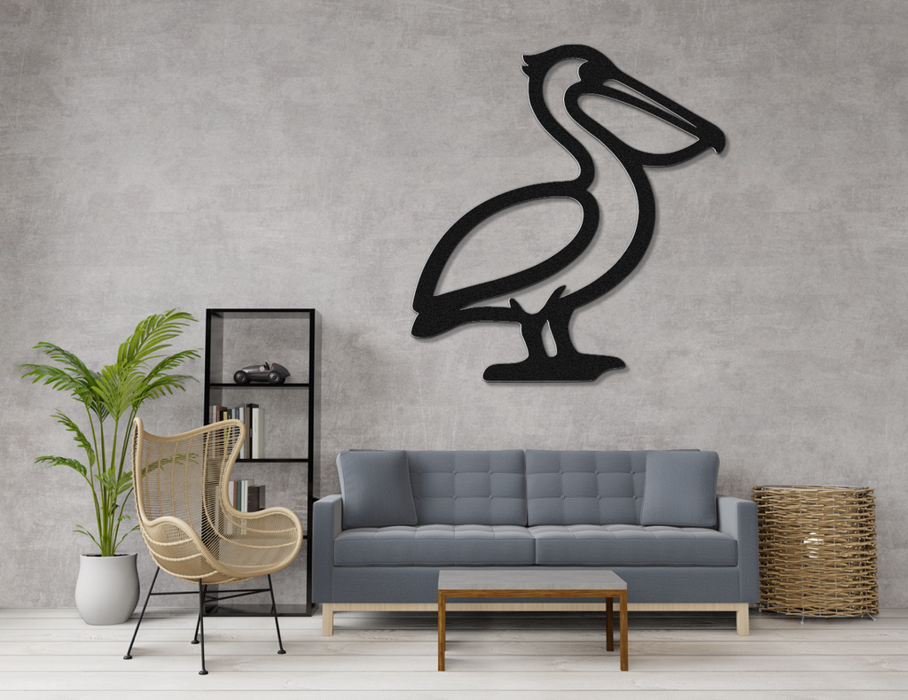 Pelican Metal Wall Art
