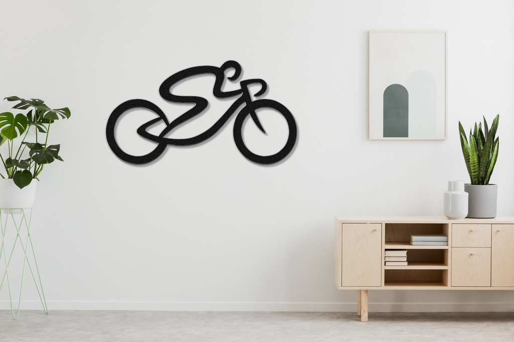 Cycling Metal Wall Art