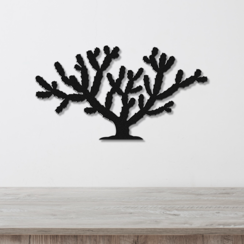 Cholla Cactus Metal Wall Art
