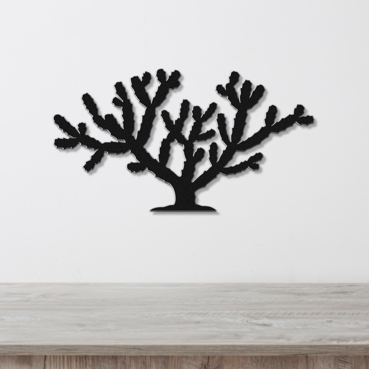 Cholla Cactus Metal Wall Art