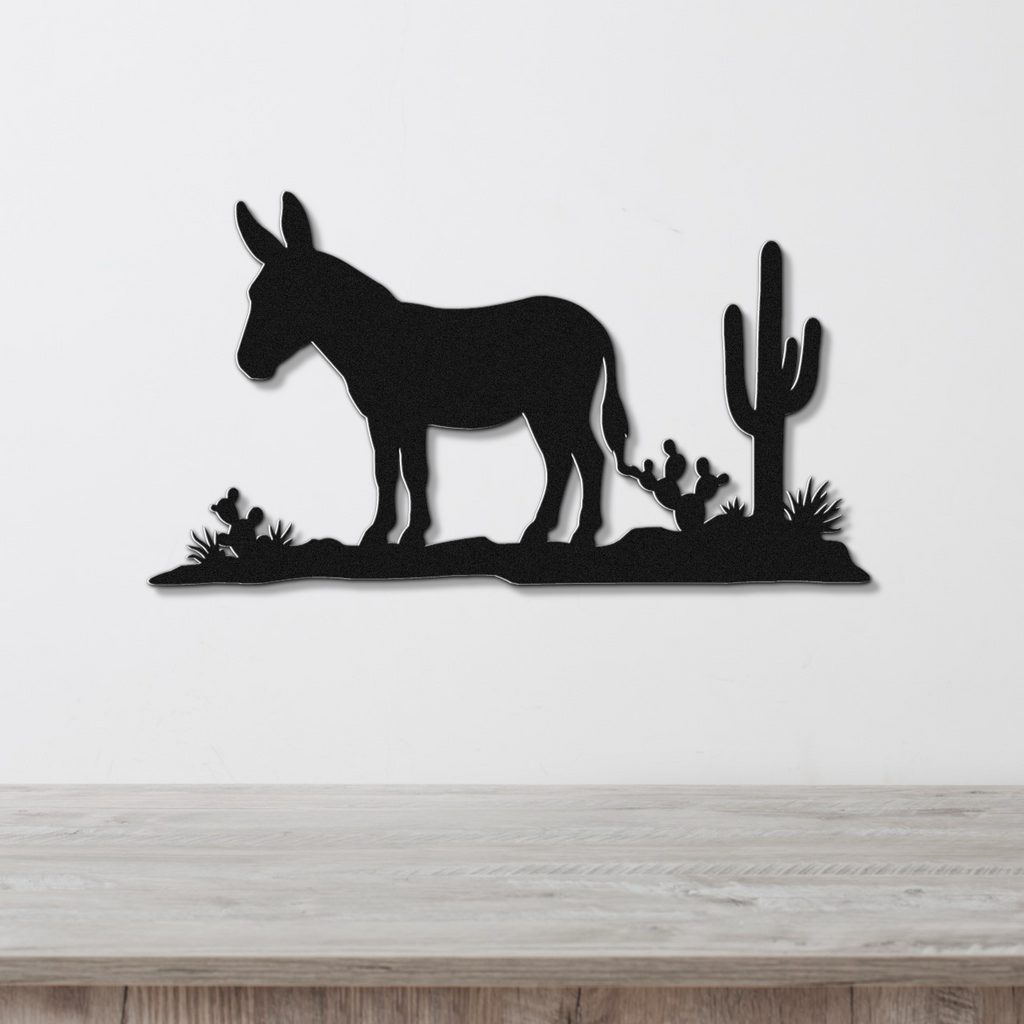 Burro Metal Wall Art
