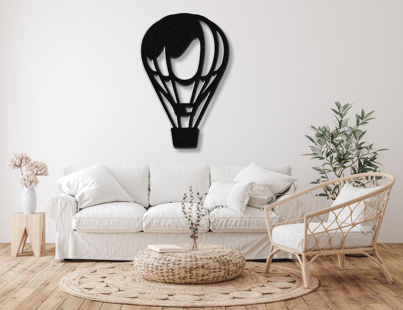 Hot Air Balloon Metal Wall Art
