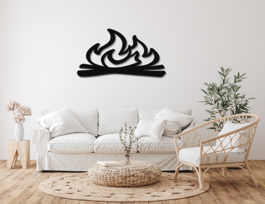 Campfire Metal Wall Art