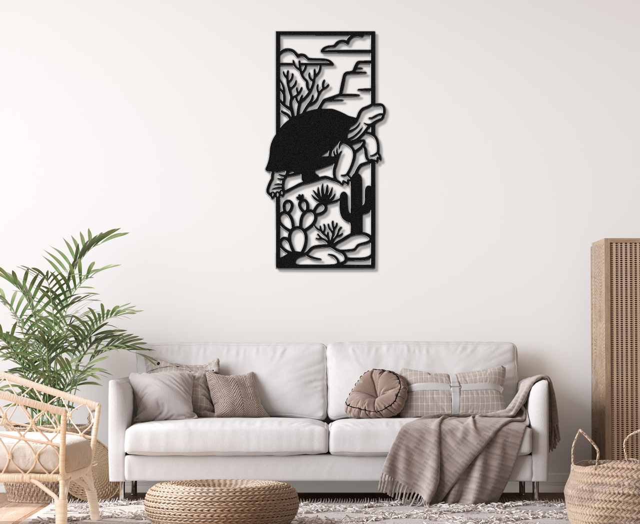 Desert Tortoise Metal Wall Art