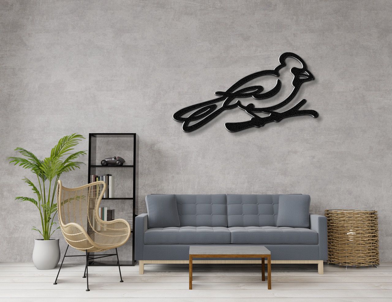 Cardinal Metal Wall Art
