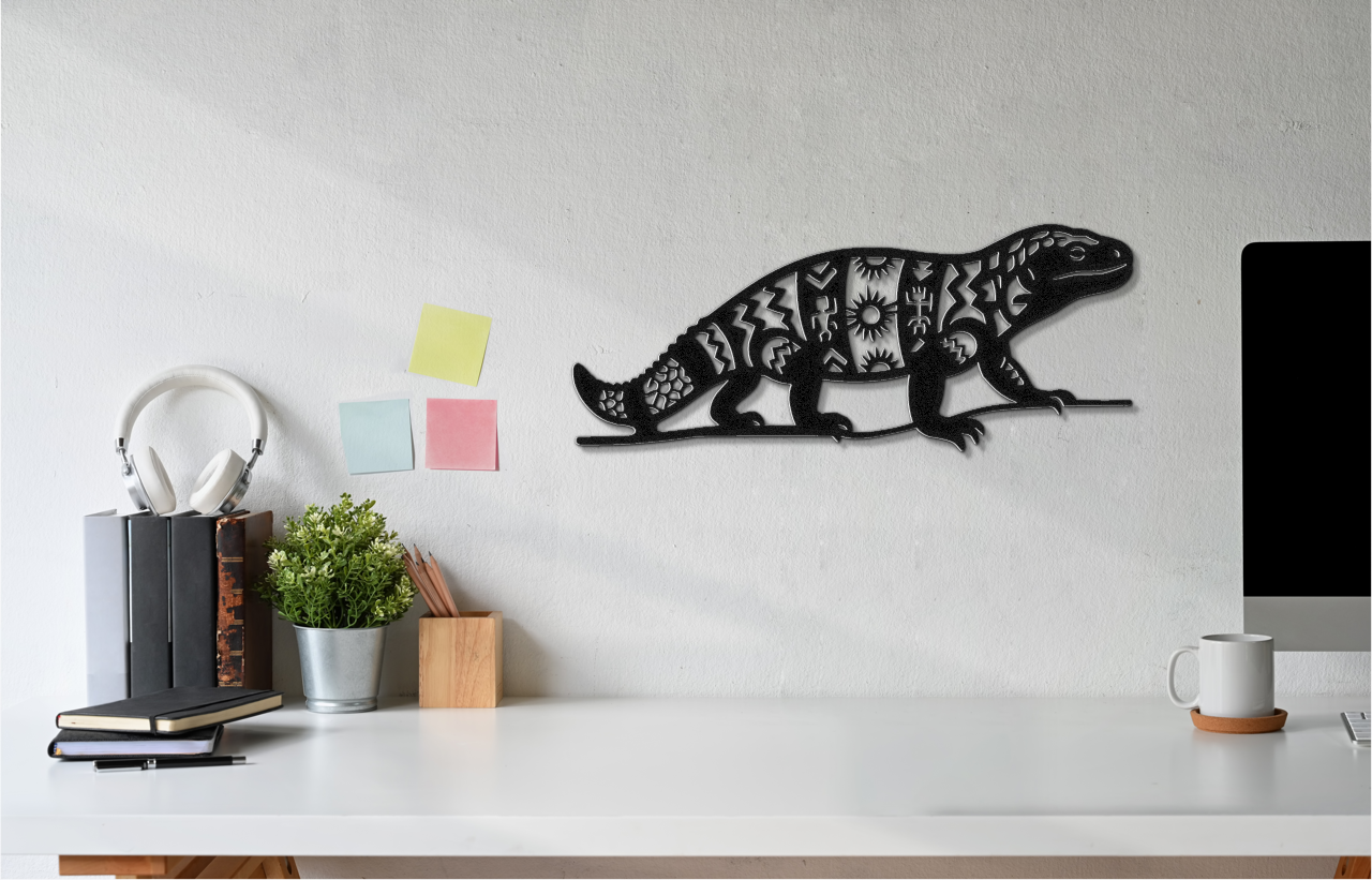 Gila Monster Metal Wall Art