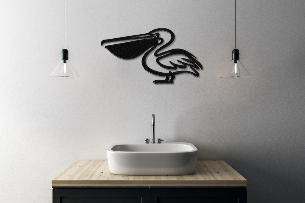 Pelican Metal Wall Art