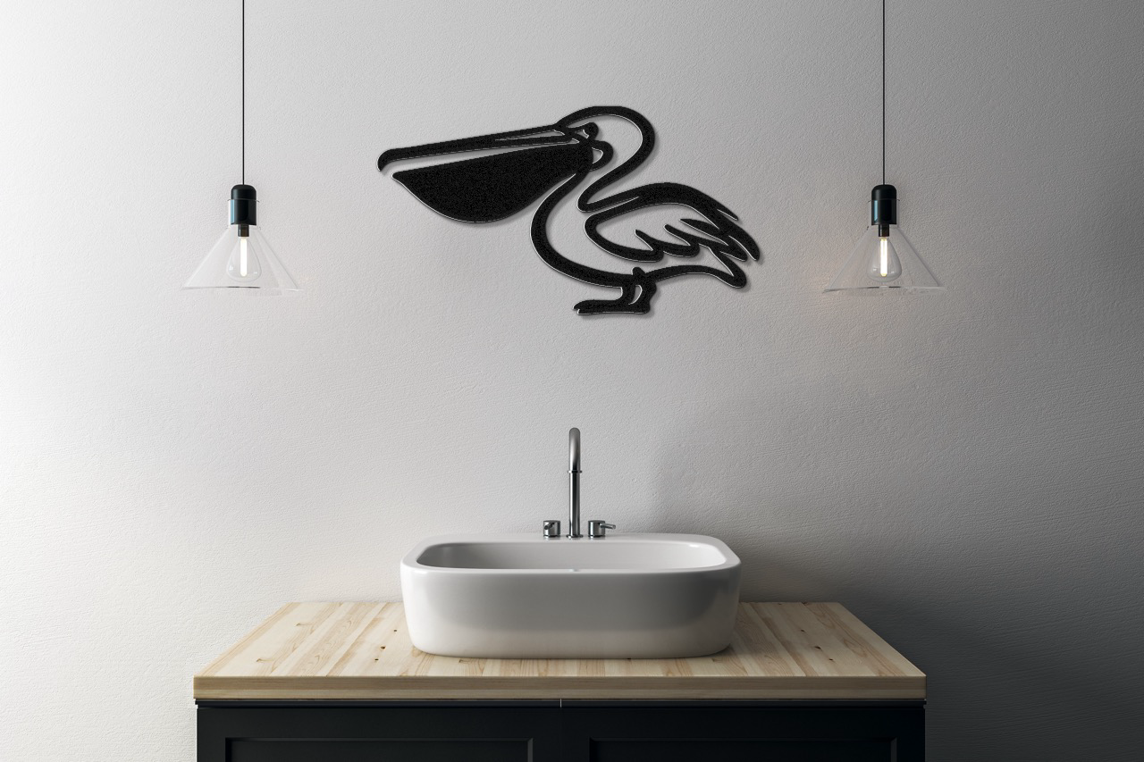 Pelican Metal Wall Art